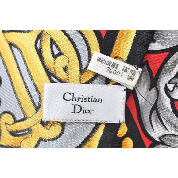 Auth Christian Dior Scarf Bird Motif #76130C11B - Picture 12 of 15